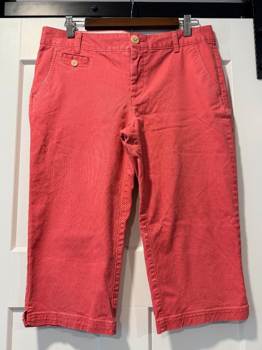 Dockers Dark Coral Cotton Stretch Capris